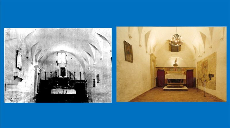 Chiesa di san Giovanni al Muricello, confronto con foto del 1975 e del 1998 