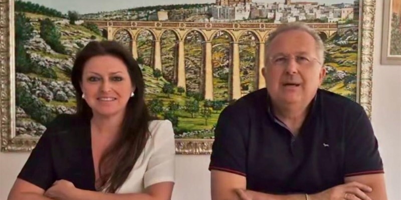 L'assessore Gasparre e il sindaco Gasparre