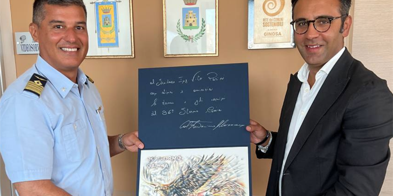 Il sindaco Parisi ha incontrato il colonnello Massara Il sindaco Parisi ha incontrato il colonnello Massara