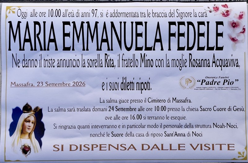 manifesto funebre