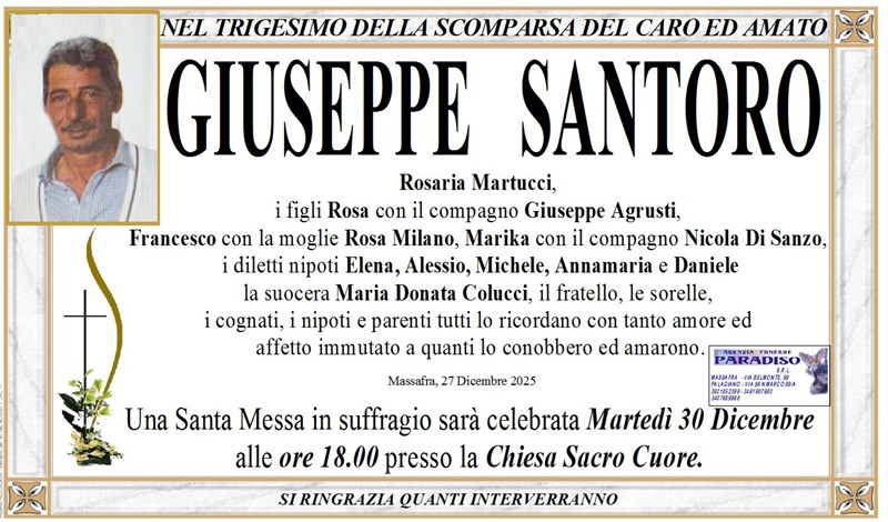 Trigesimo di Giuseppe Santoro