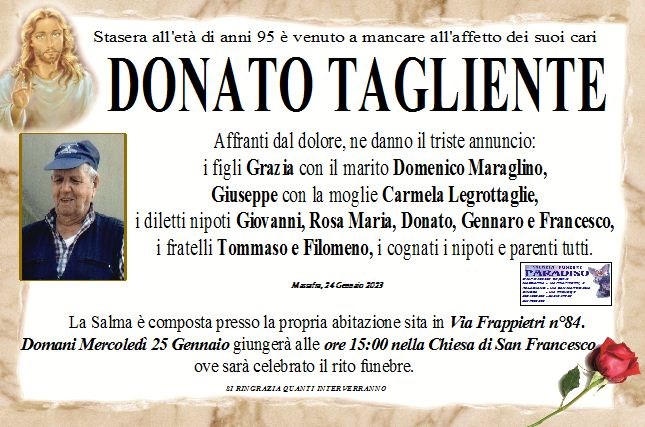 Trigesimo di Donato Tagliente