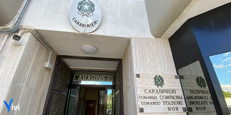 La caserma dei carabinieri di Castellaneta