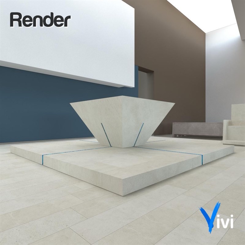 Render della nuova chiesa di San Leopoldo Mandic - Massafra 