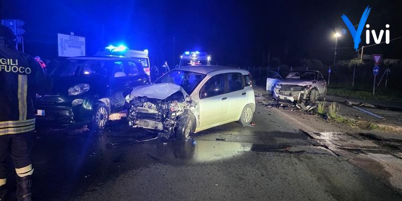 Scontro sulla provinciale: coinvolti tre veicoli