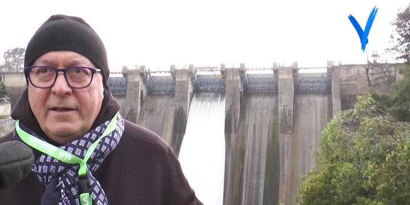 Sopralluogo alla diga di San Giuliano del direttore Rubino