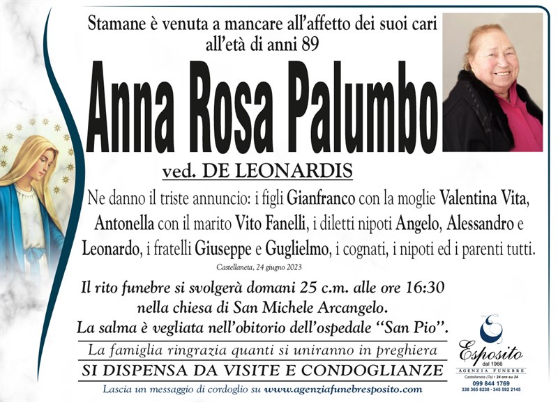 manifesto funebre