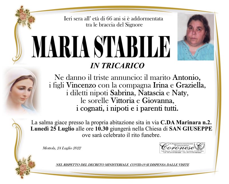 manifesto funebre