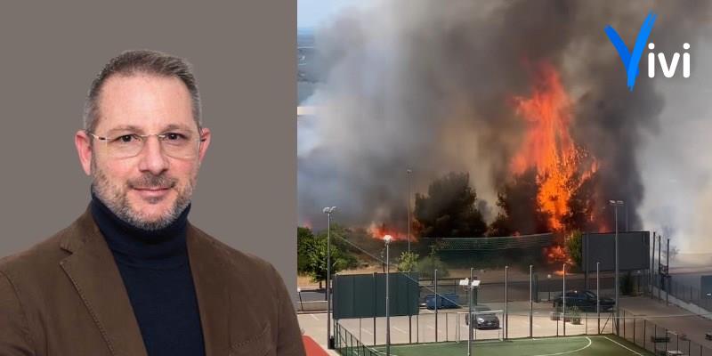 Maurizio Baccaro e l’incendio nella Gravina Santa Caterina
