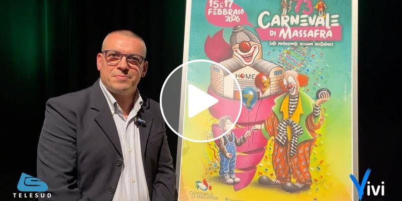 Il manifesto di Francesco Lisi celebra il cuore del Carnevale di Massafra Il manifesto di Francesco Lisi celebra il cuore del Carnevale di Massafra