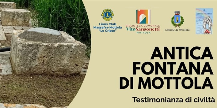 Presentazione del progetto di riqualificazione dell'antica fontana di Mottola