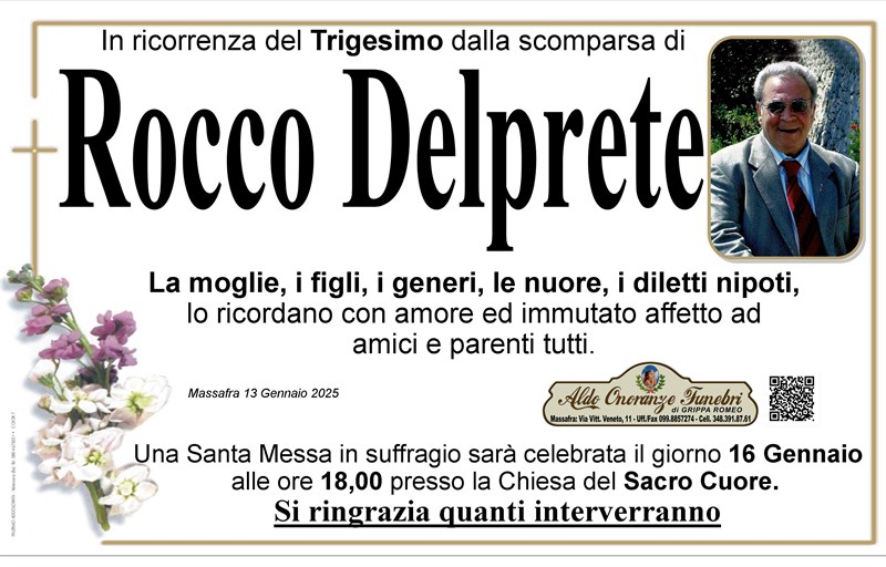 Trigesimo di Rocco Delprete