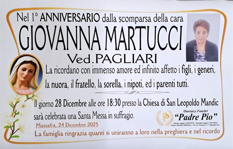 Anniversario di Giovanna Martucci