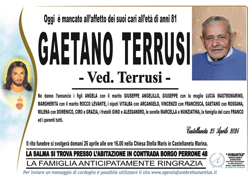 Anniversario di Gaetano Terrusi