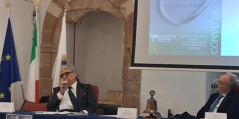 «Acqua bene prezioso da difendere»: il Rotary club Ginosa Laterza a confronto sul futuro idrico