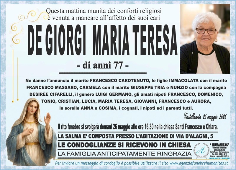 manifesto funebre