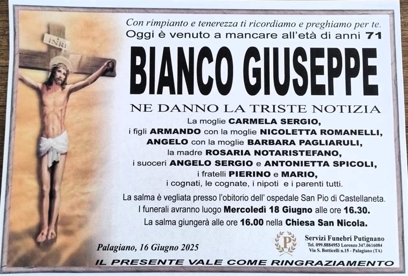 manifesto funebre