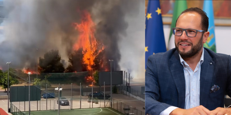 Maurizio Baccaro e l’incendio nella Gravina Santa Caterina