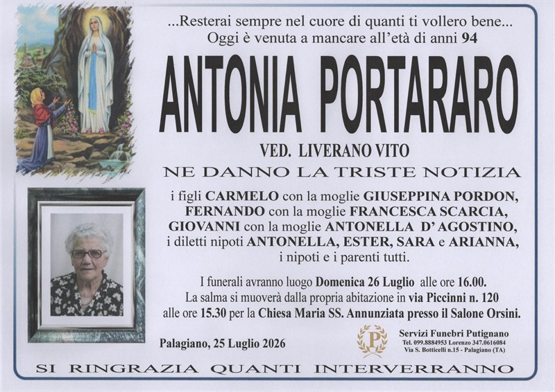 manifesto funebre