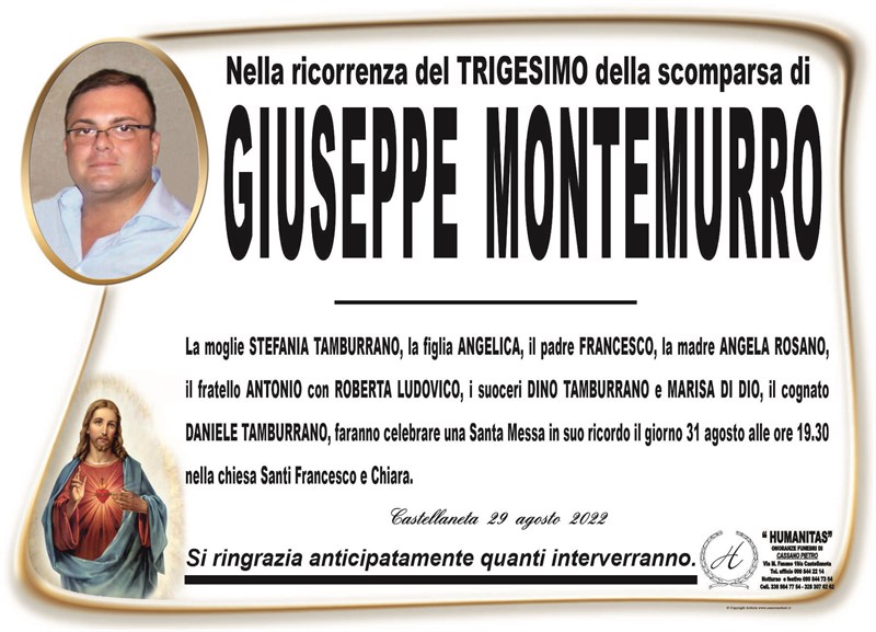 Trigesimo di Giuseppe Montemurro