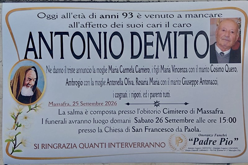manifesto funebre