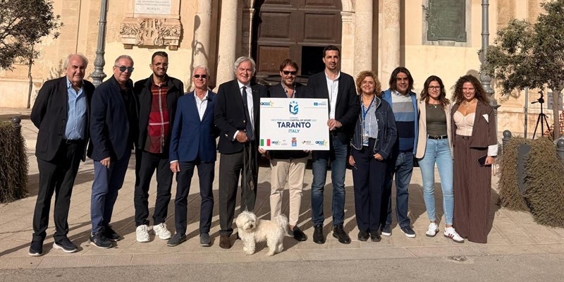 Taranto designata Capitale dello Sport del Mediterraneo 2027