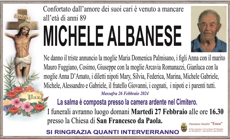Trigesimo di Michele  Albanese
