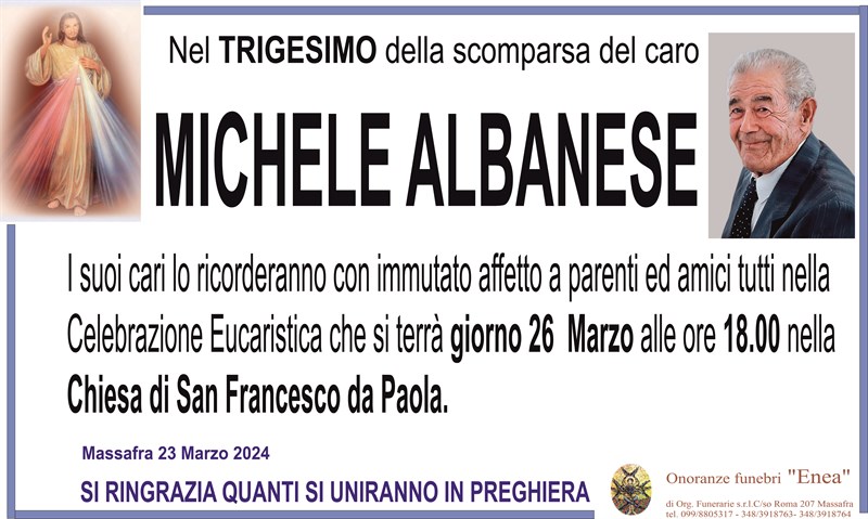 Trigesimo di Michele  Albanese