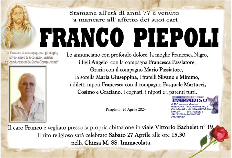 Anniversario di Franco Piepoli