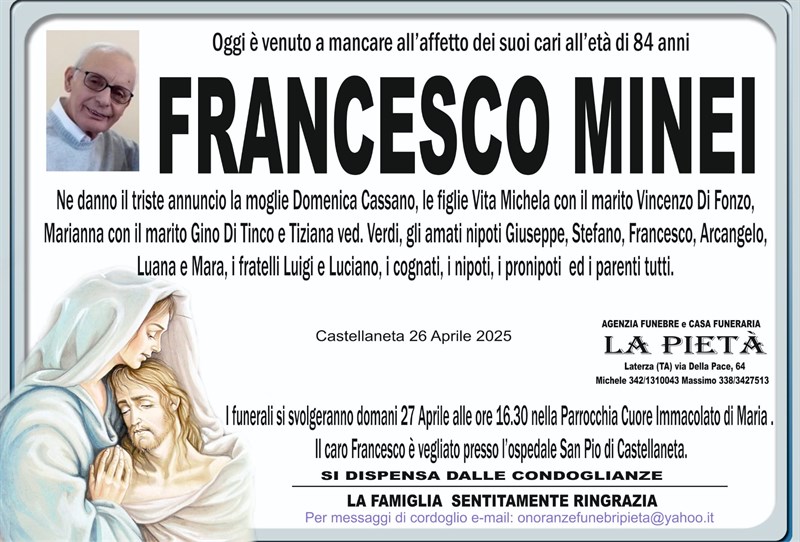 manifesto funebre