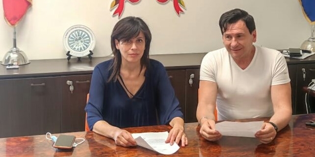 Anna Filippetti e Franco Frigiola Anna Filippetti e Franco Frigiola