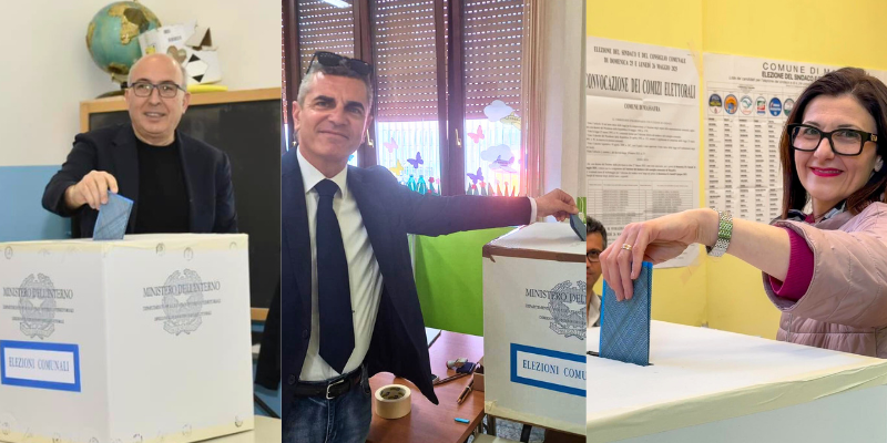 Da sinistra: Emanuele Fisicaro, Giuseppe Losavio e Giancarla Zaccaro