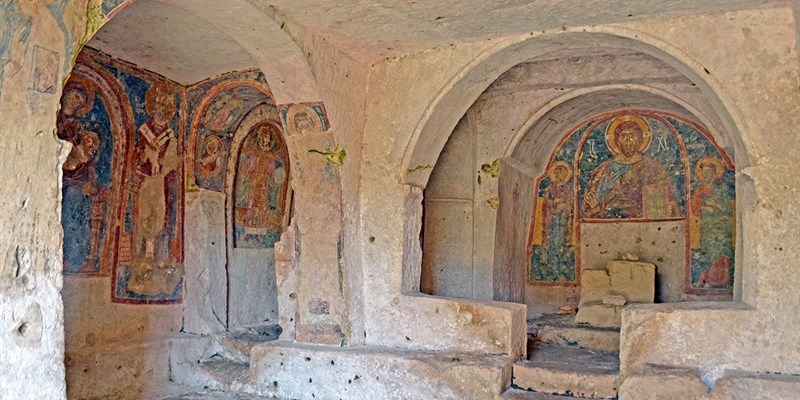 chiesa rupestre di San Nicola, la Deesis - Mottola