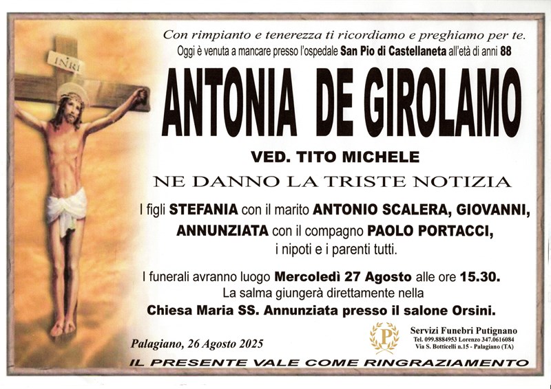 manifesto funebre