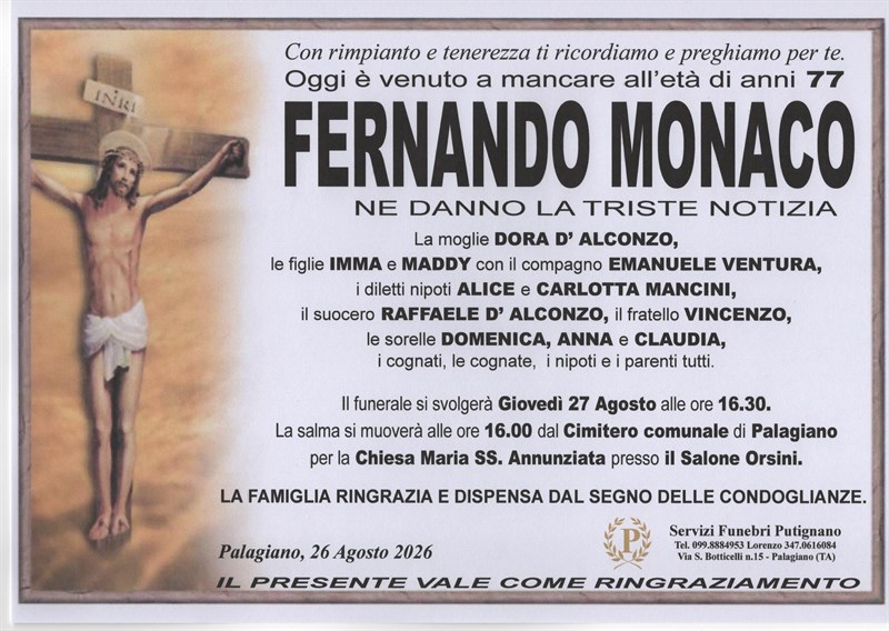 manifesto funebre