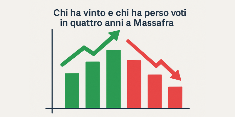 Chi ha vinto e chi ha perso voti in quattro anni a Massafra Chi ha vinto e chi ha perso voti in quattro anni a Massafra