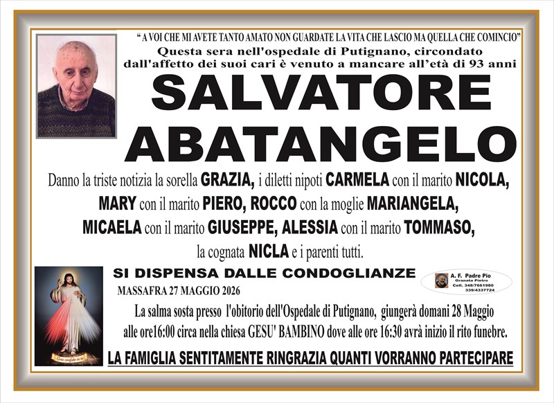 manifesto funebre