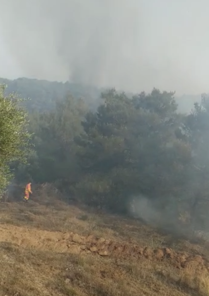 Incendio in località Gaudella Piccola
