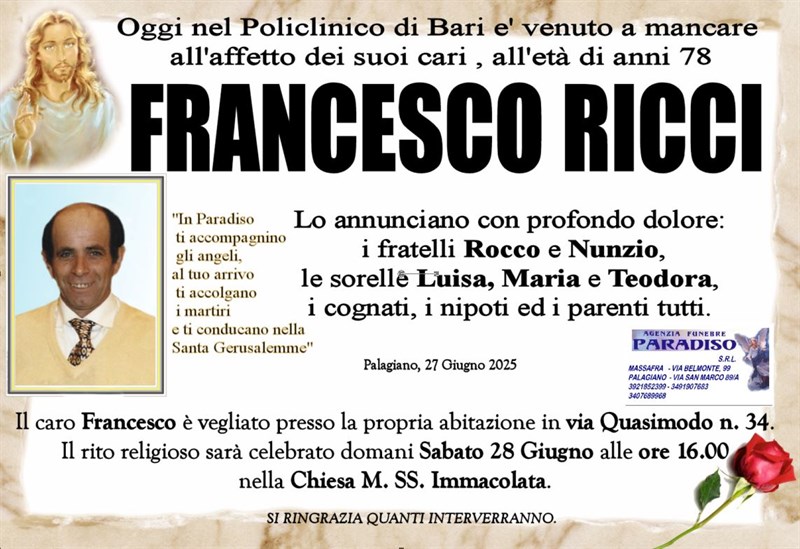 manifesto funebre