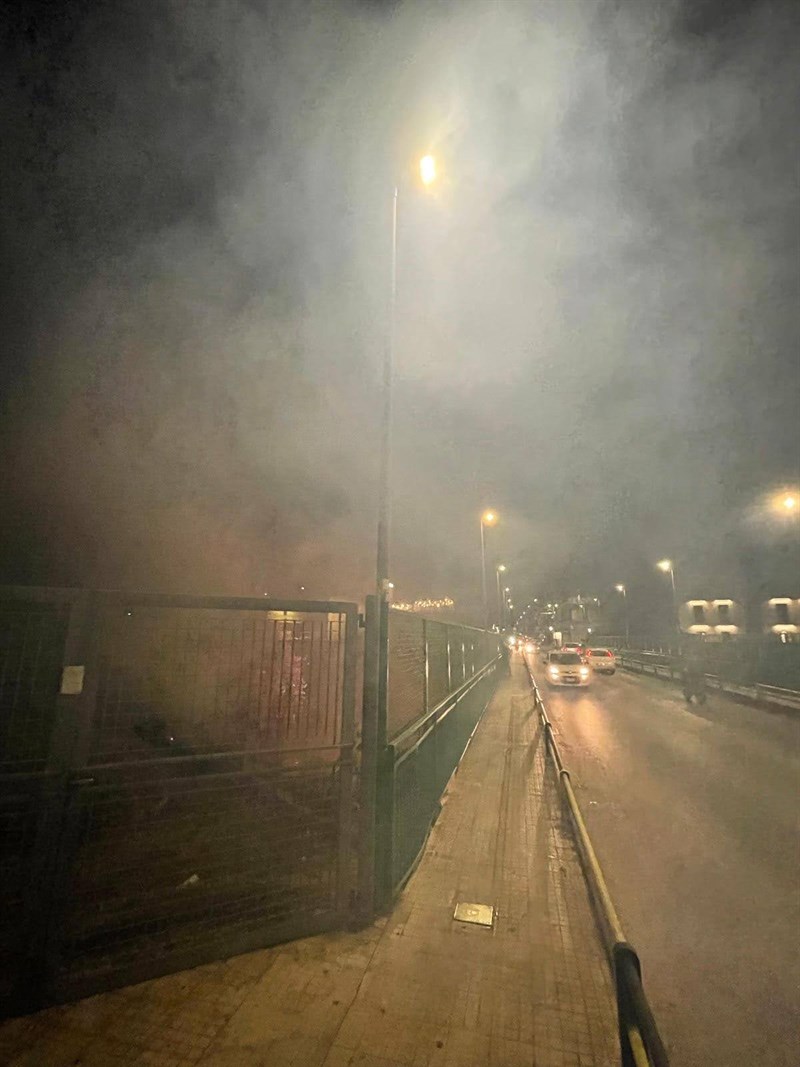 Fiamme nella gravina San Marco