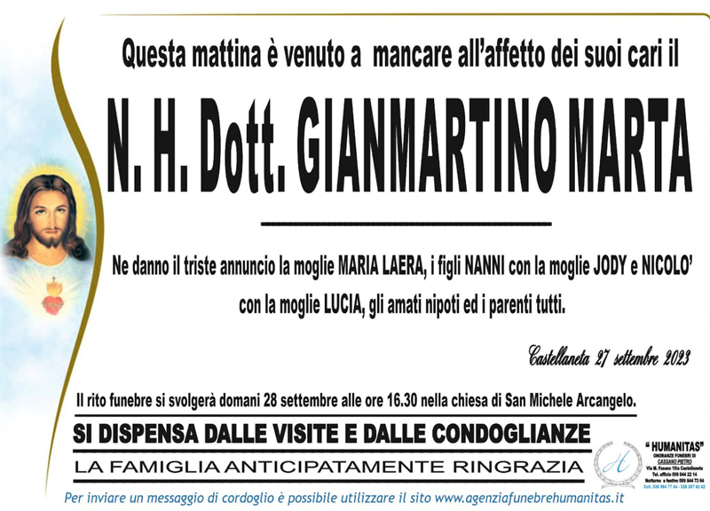 manifesto funebre
