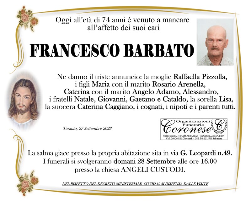 manifesto funebre
