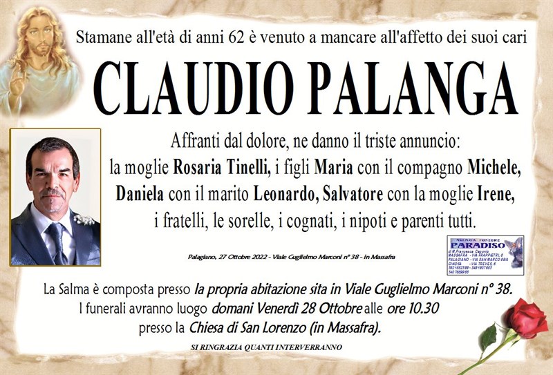 Trigesimo di Claudio Palanga