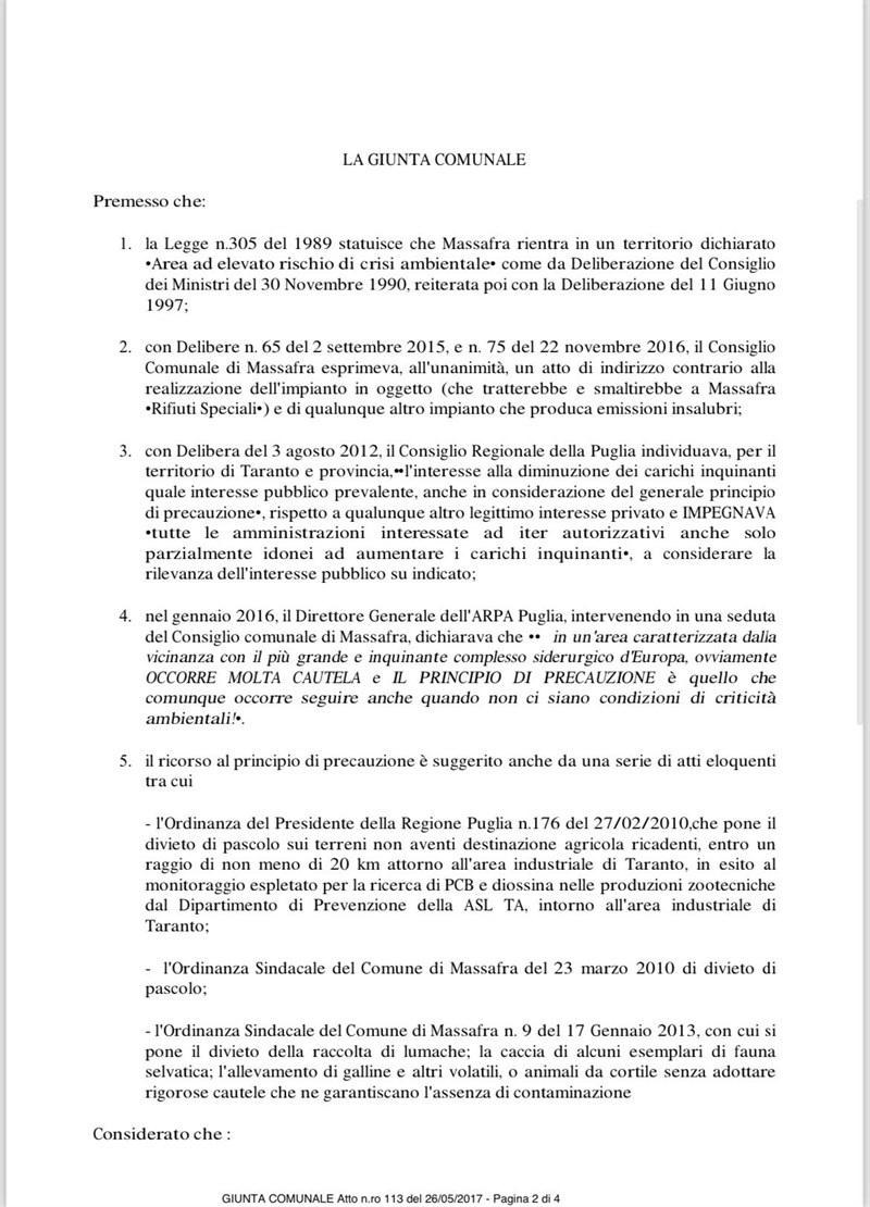 La delibera