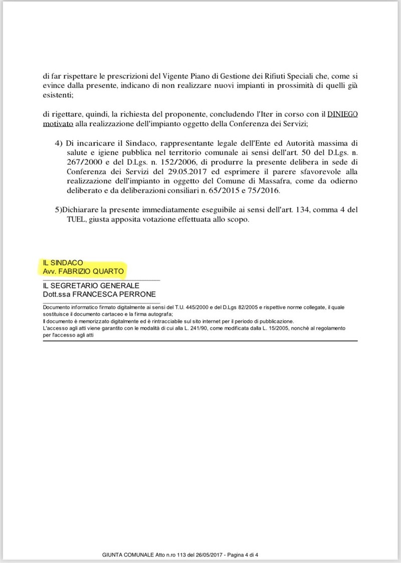 La delibera