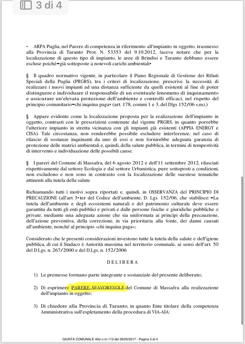 La delibera