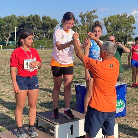 I giovani atleti vincitori della Marathon Massafra Junior