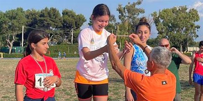 I giovani atleti vincitori della Marathon Massafra Junior