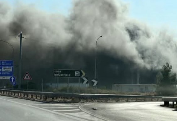 Incendio rione Tamburi