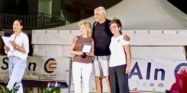 Il ritiro del premio